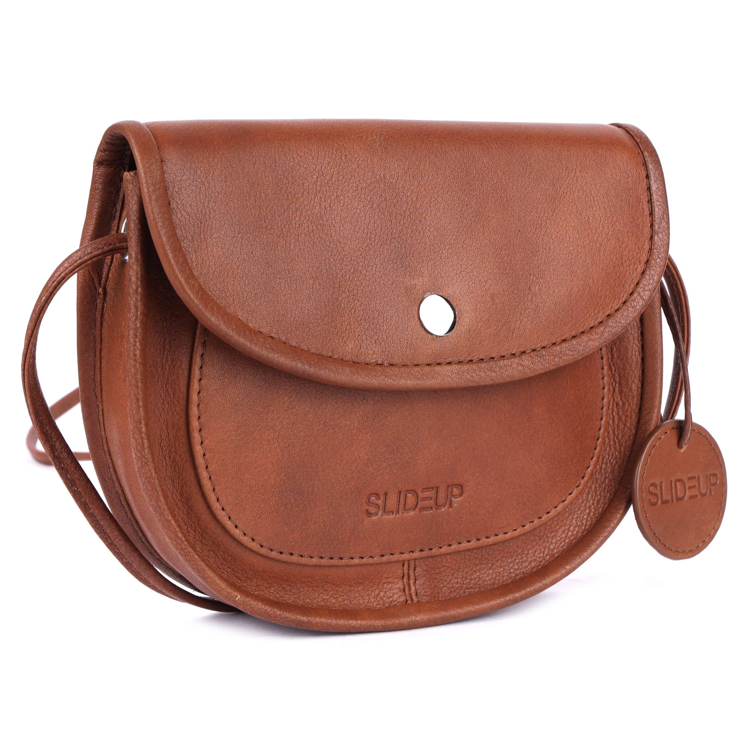 SLIDEUP - Wholesale Crossbody bag – Women's - Vocation Leather Crossbody - Brown1