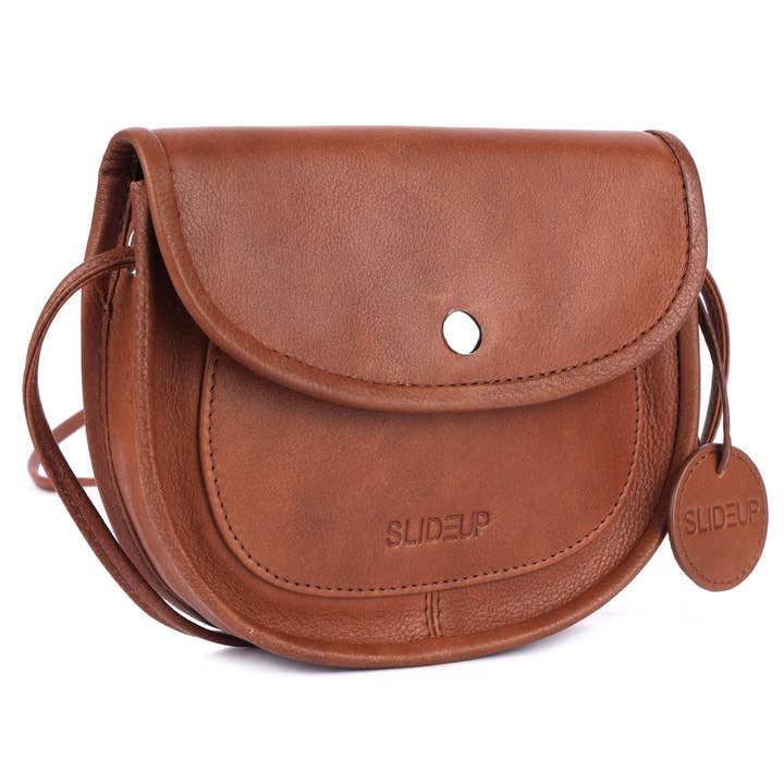 SLIDEUP - Wholesale Crossbody bag – Women's - Vocation Leather Crossbody - Brown1
