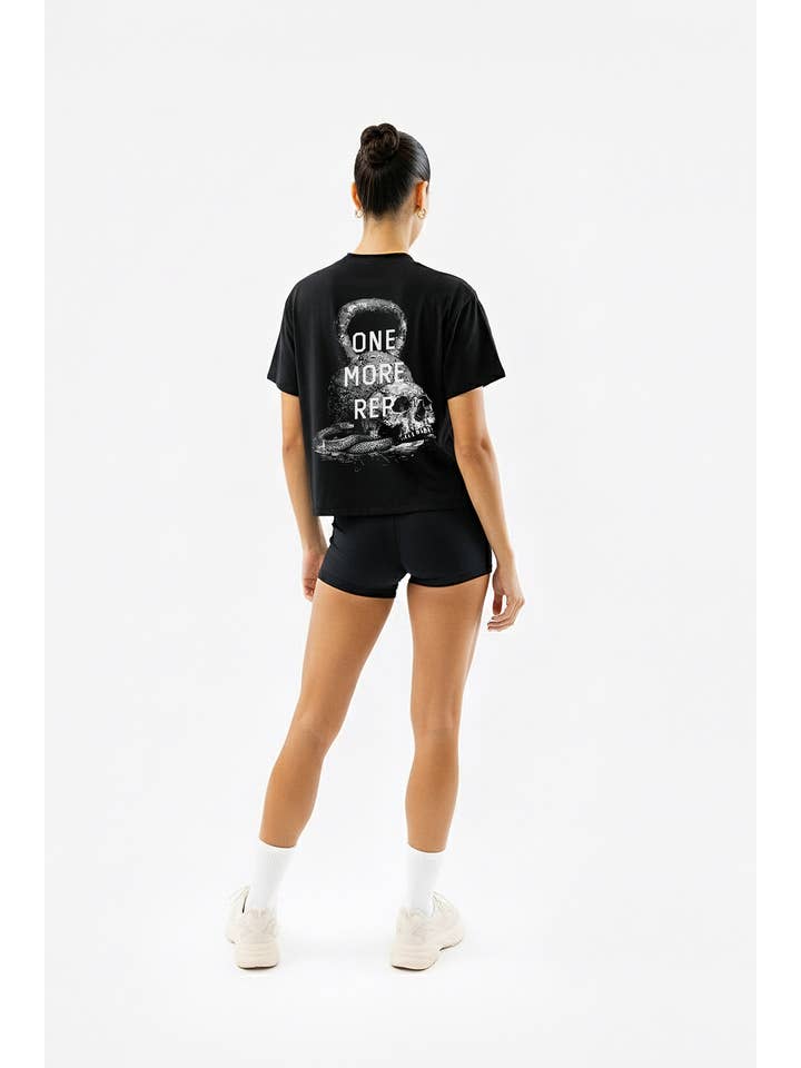Thundernoise - Wholesale Screen Printed T-Shirt - Women's - One More Rep - Cropped4