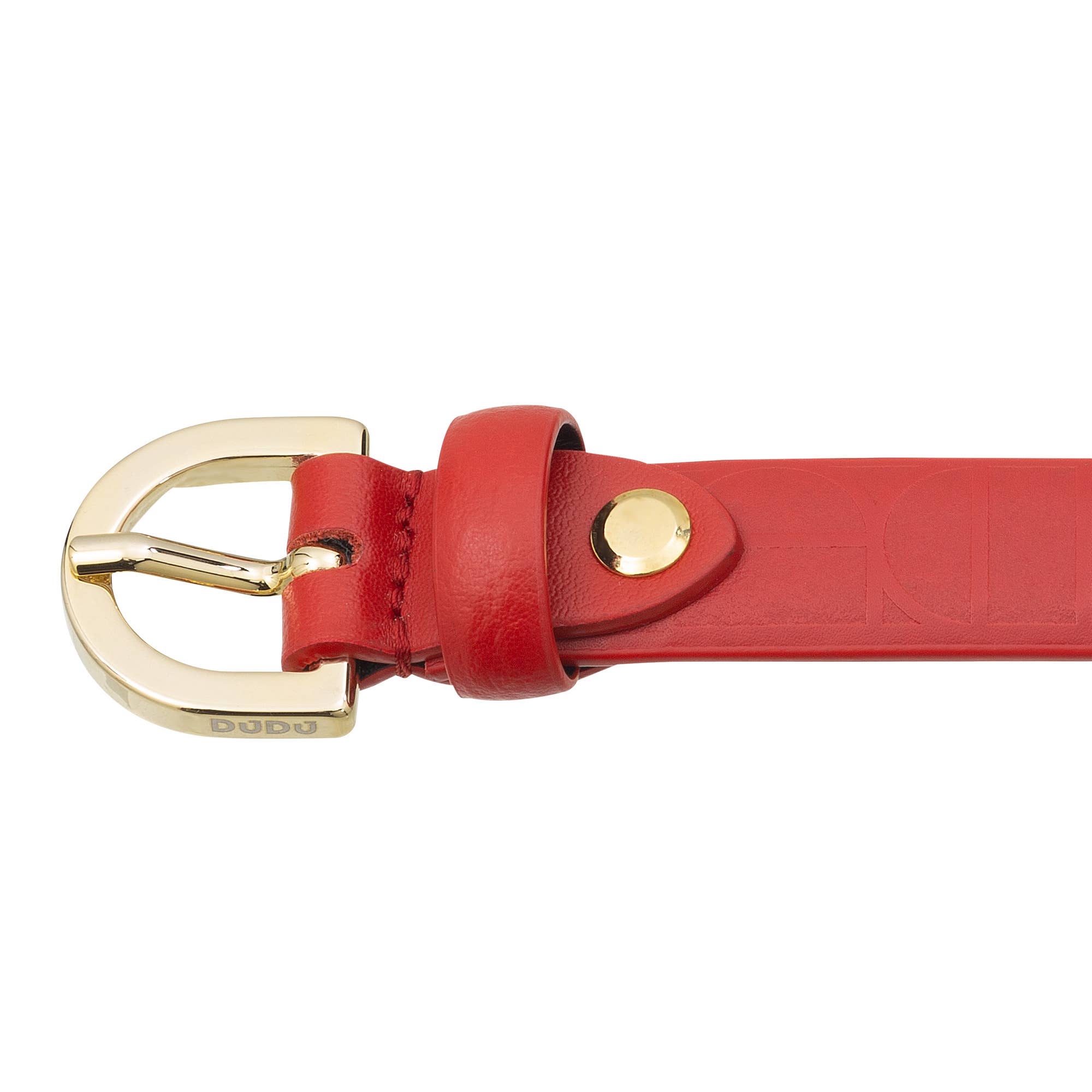dudu - Wholesale Belt - Women's - Dudu Thin Skinny Belt For Womens Stamped Red2