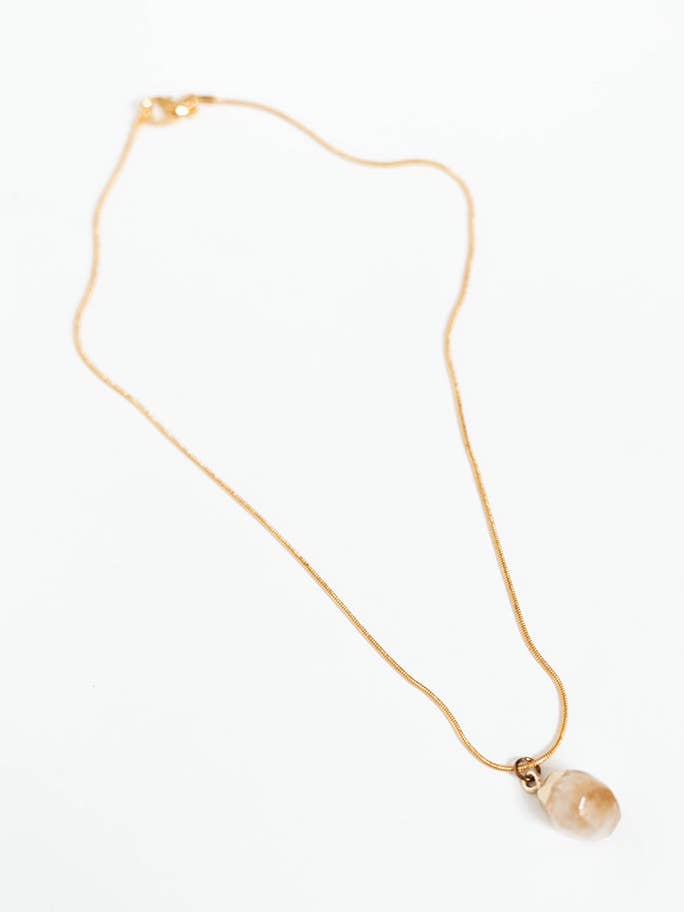 Collar con capas de citrino para venta al por mayor de Lisa Fernandes