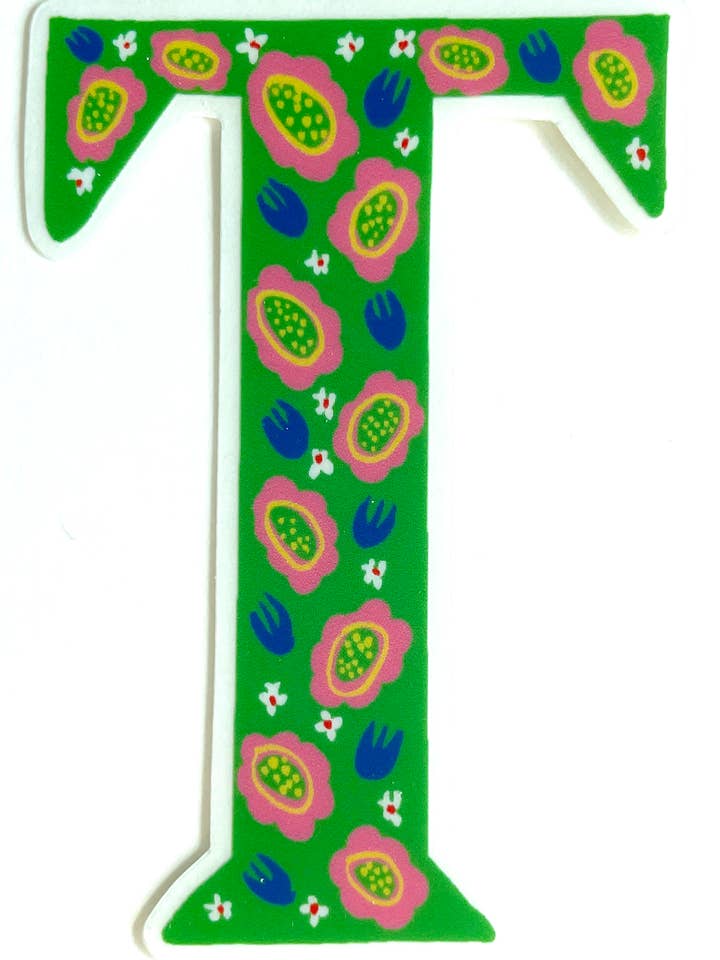 Alphabet T sticker for wholesale by LadooLadoo