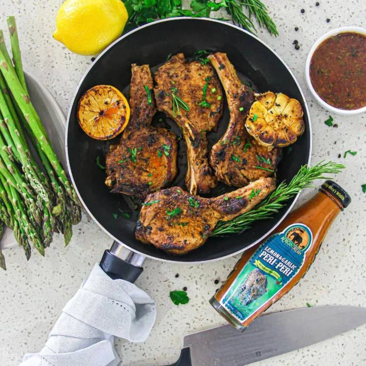 African Dream Foods - Wholesale Hot Sauce - Lemon & Garlic Peri-Peri Hot Sauce,5 fl oz (6 Units/Case)6