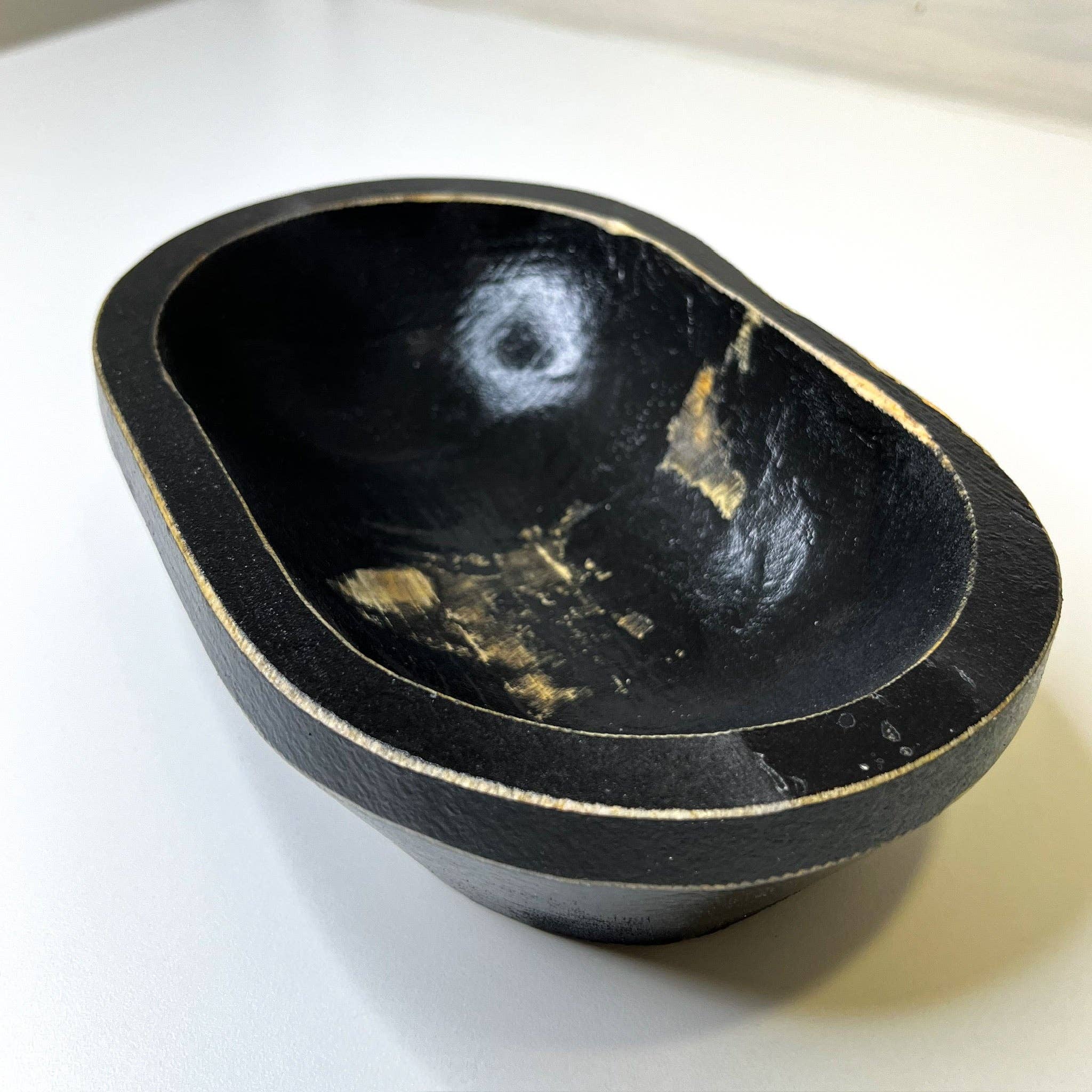 Wood Bowl Candle Supply - Wholesale Candle Holder - Farmhouse 3Wick Safe Candle Ready Rustic Reusable Dough Bowl4