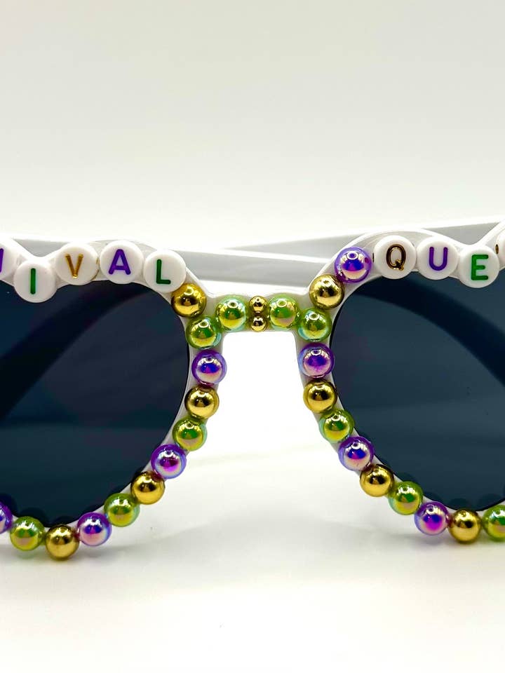 Carnival Queen Sunnies | Mardi Gras Sunlgasses | Mardi Gras for wholesale by La Luna Belle LLC