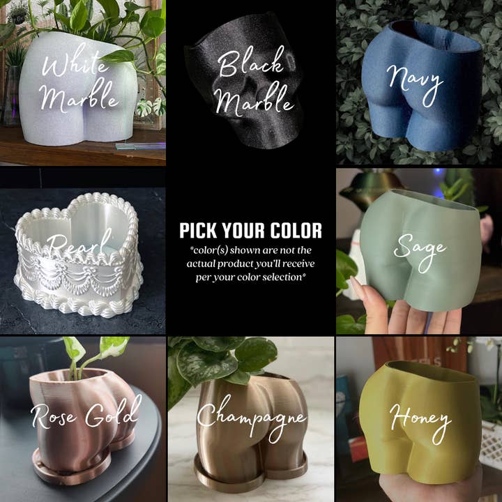 Peachy Pilea - Wholesale Plant Pot - Mini Santorini Succulent Planter | More Colors Available