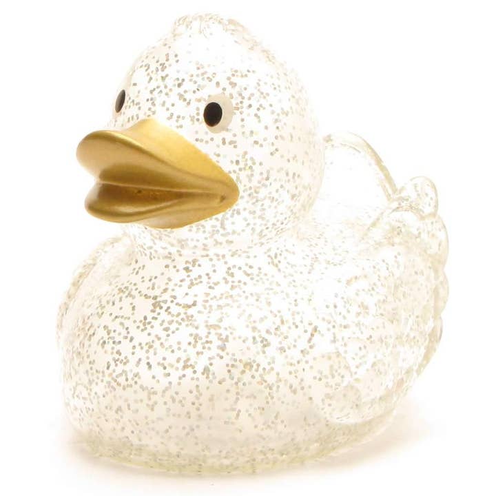 Duckshop - Wholesale Bath Toy - Baby - Rubber duck Camilla - glitter with gold - rubber duck