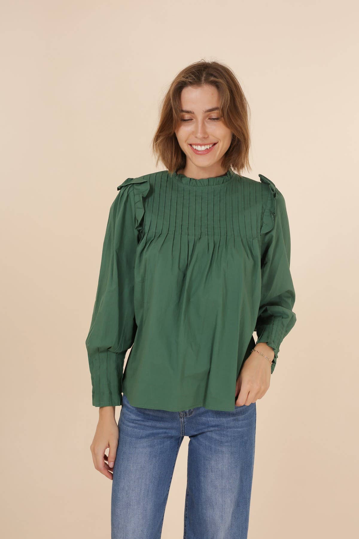 Daphnea - Vente Chemisier – femme - 3761 TOP PLISSÉ5