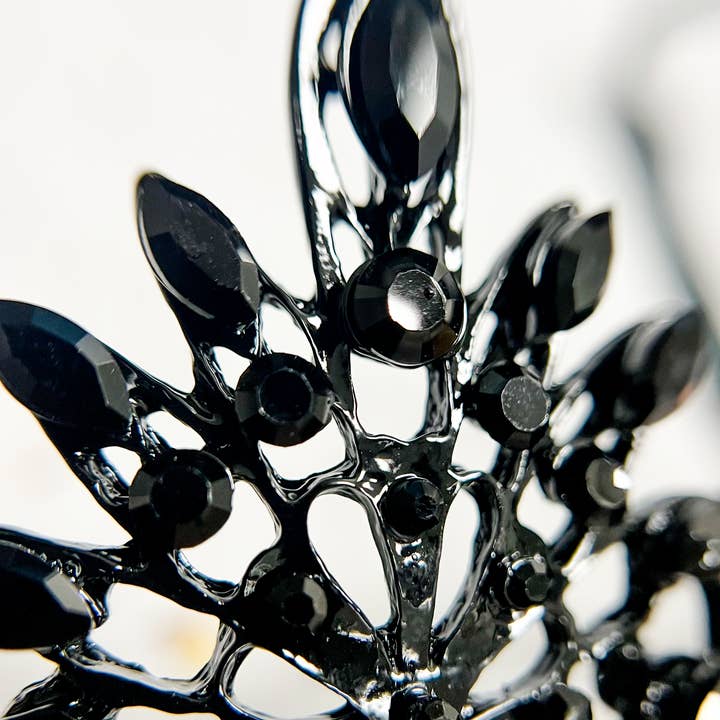 Happy Dream Gifts - Wholesale Costume - Men's - Men's Masquerade Mask, Black Crystal Mask, Gothic Black Mask5