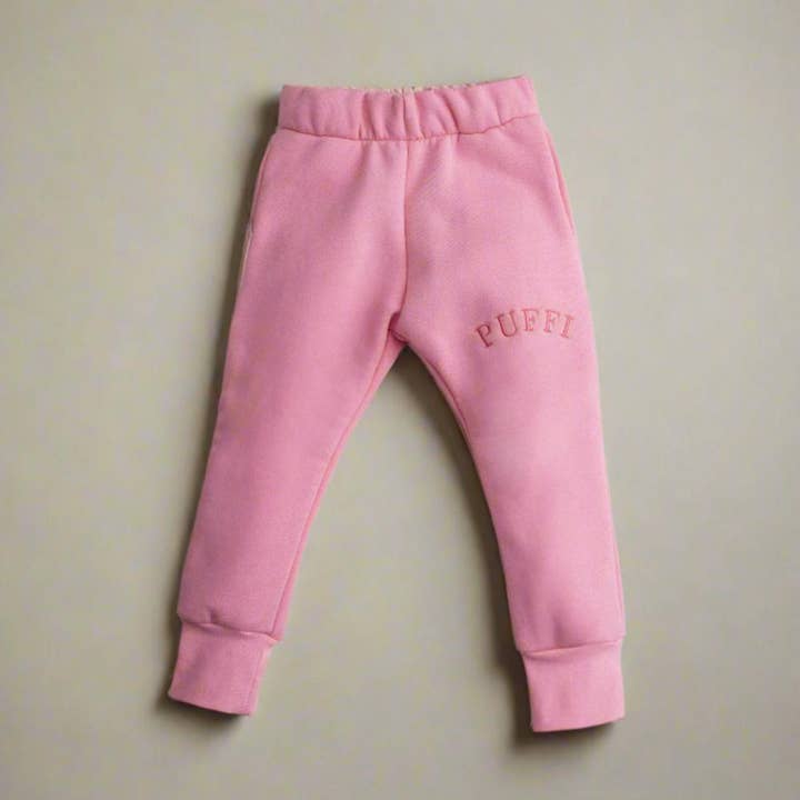 Children’s Sweatpants COZY – Blush for wholesale by PUFFI