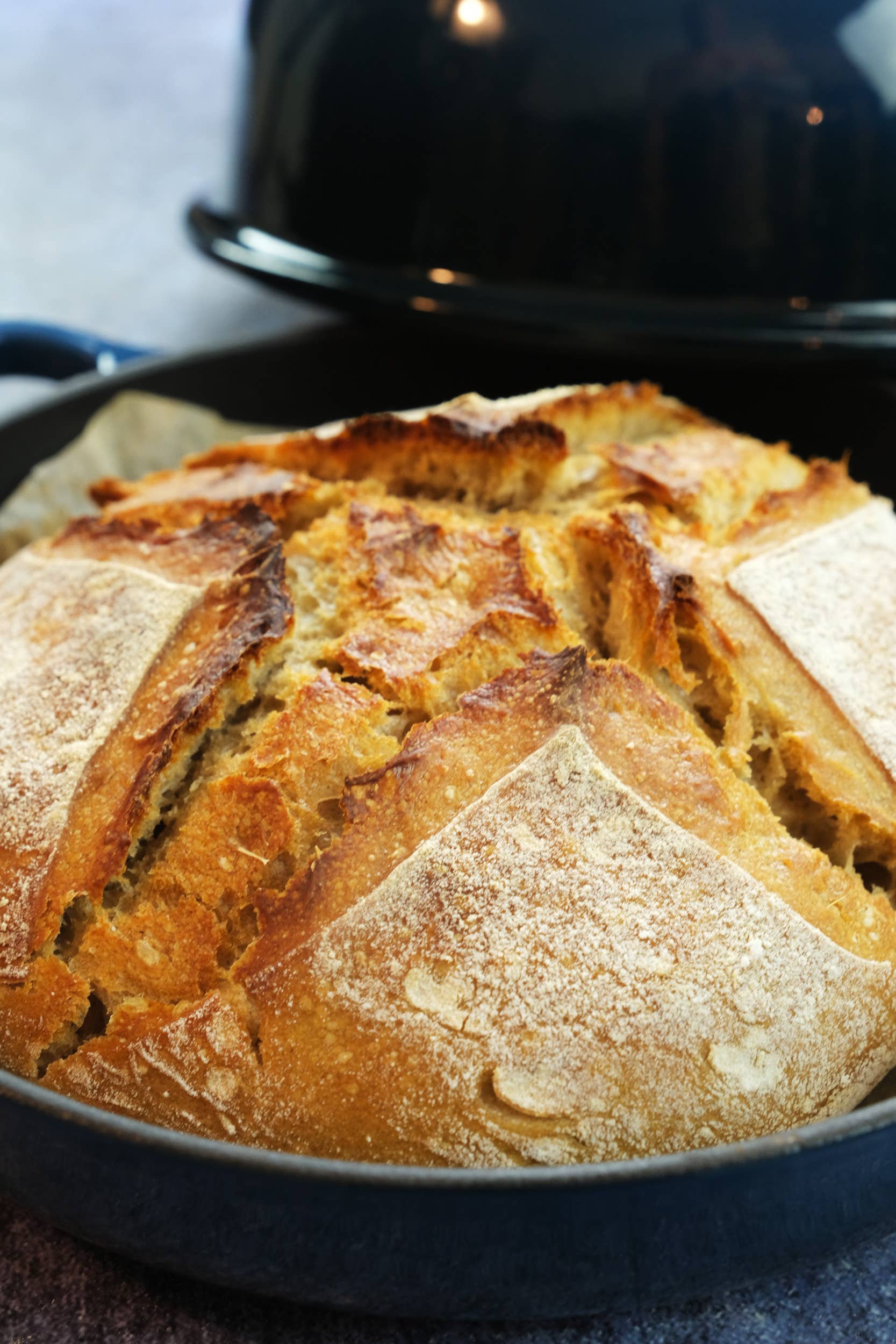 Crucible Cookware - Wholesale Bread Pan - Enameled Cast Iron Bread Pan, Oven Form - Dark Teal Blue8