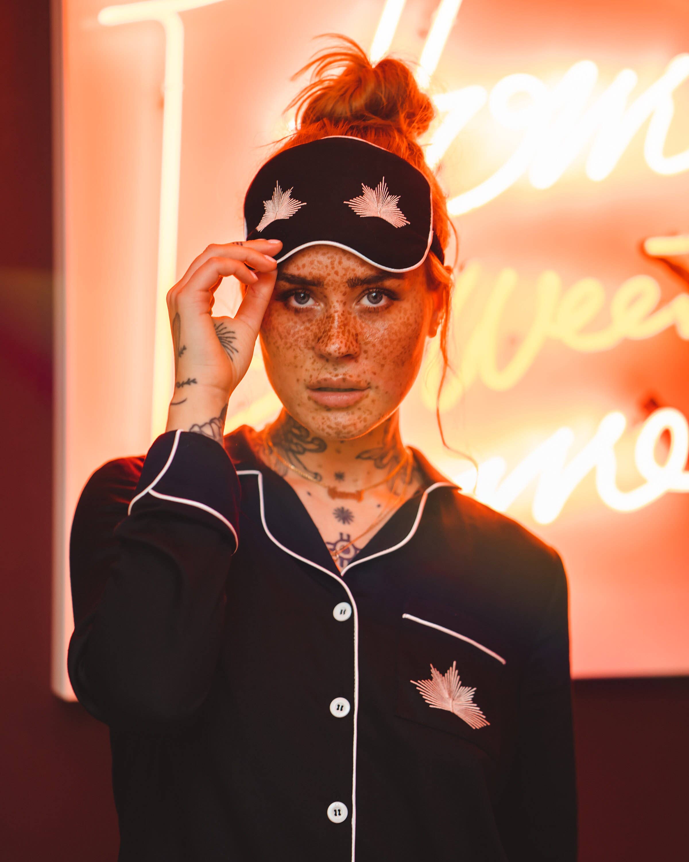 Sheepers SP .Z O.O. – Großhandel Schlafmaske – Schwarz-Weiß-Schäfchen-Schlafmaske4