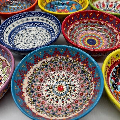 Natto USA - Wholesale Bowl - Turkish Ceramic 5" Bowls Garden6