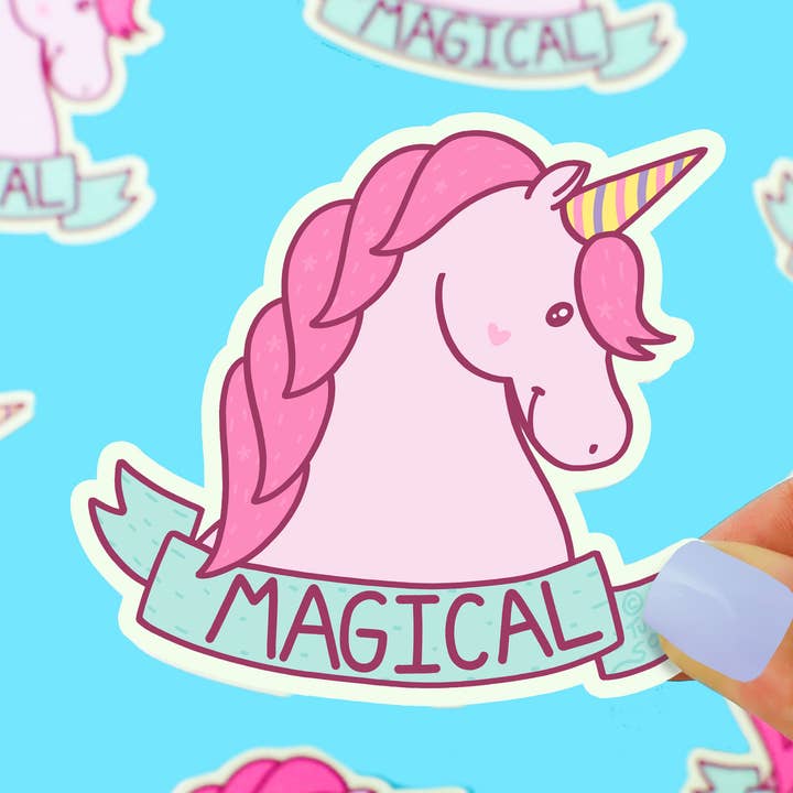 Unicórnio Mítico Criaturas Míticas Gitos Vinil Rosa por atacado de Turtle's Soup