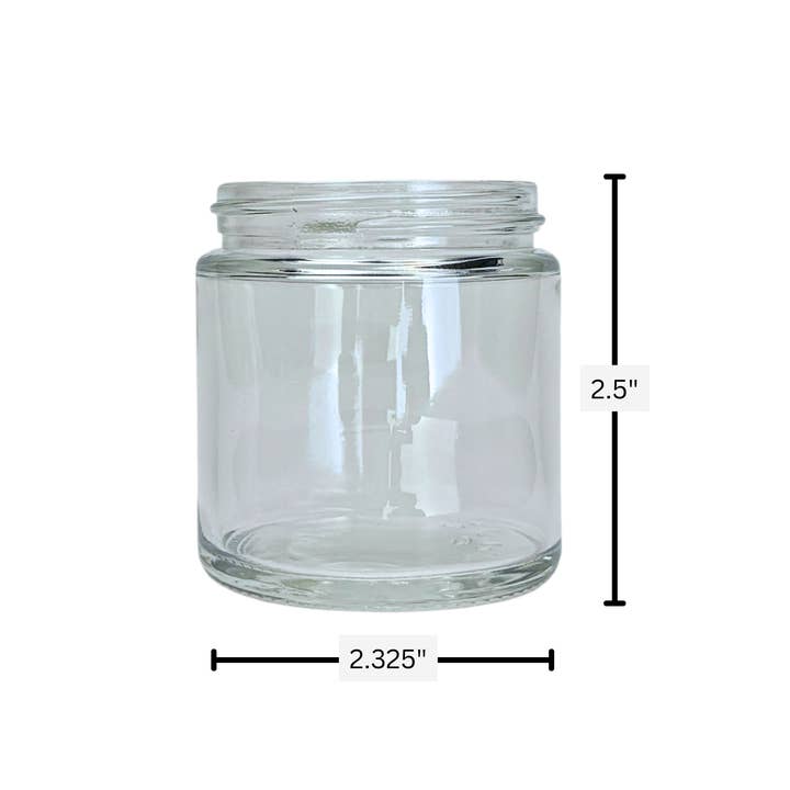 The Bottle Shoppe - Wholesale Jar - 4oz Clear Glass Jar Straight Sided with Brushed Gold Lid3