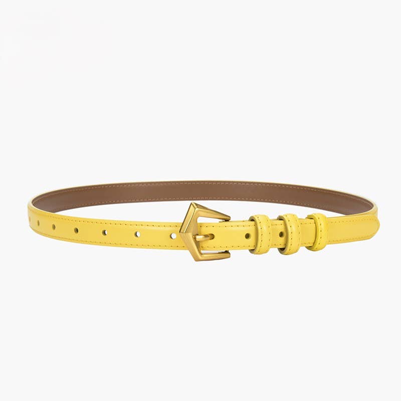 PEACH ACCESSORIES – wholesale Belt – Women's – Sleek Belt with Gold Tone Buckle BEL0594