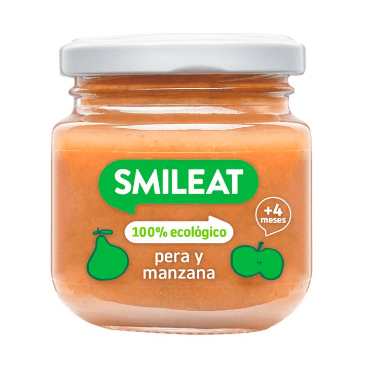 Pear and apple 130g Organic for wholesale by Smileat