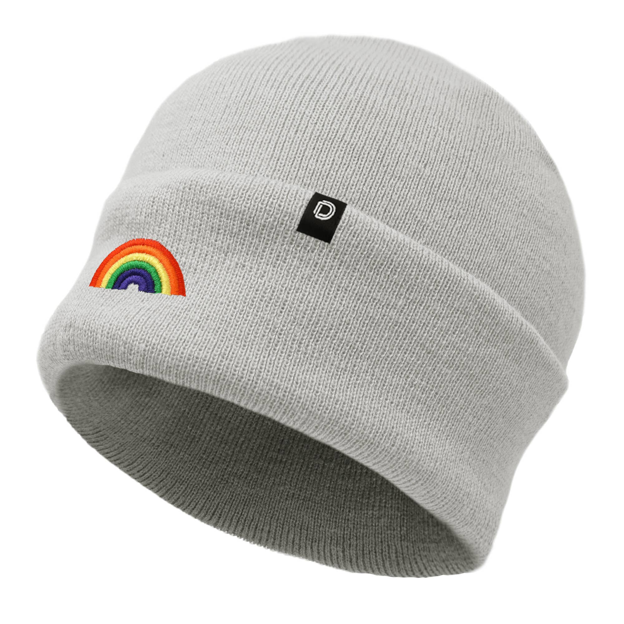 Dalix - Wholesale Beanie - Women's - Dalix Embroidered Rainbow Beanie Cap Cuffed Knit Hat Women28