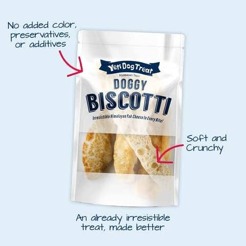 Yeti Dog Chew - Wholesale Pet Treats - Dog - Yeti Biscotti Natural Himalayan Yak Cheese Dog Treats, 4 Pie2