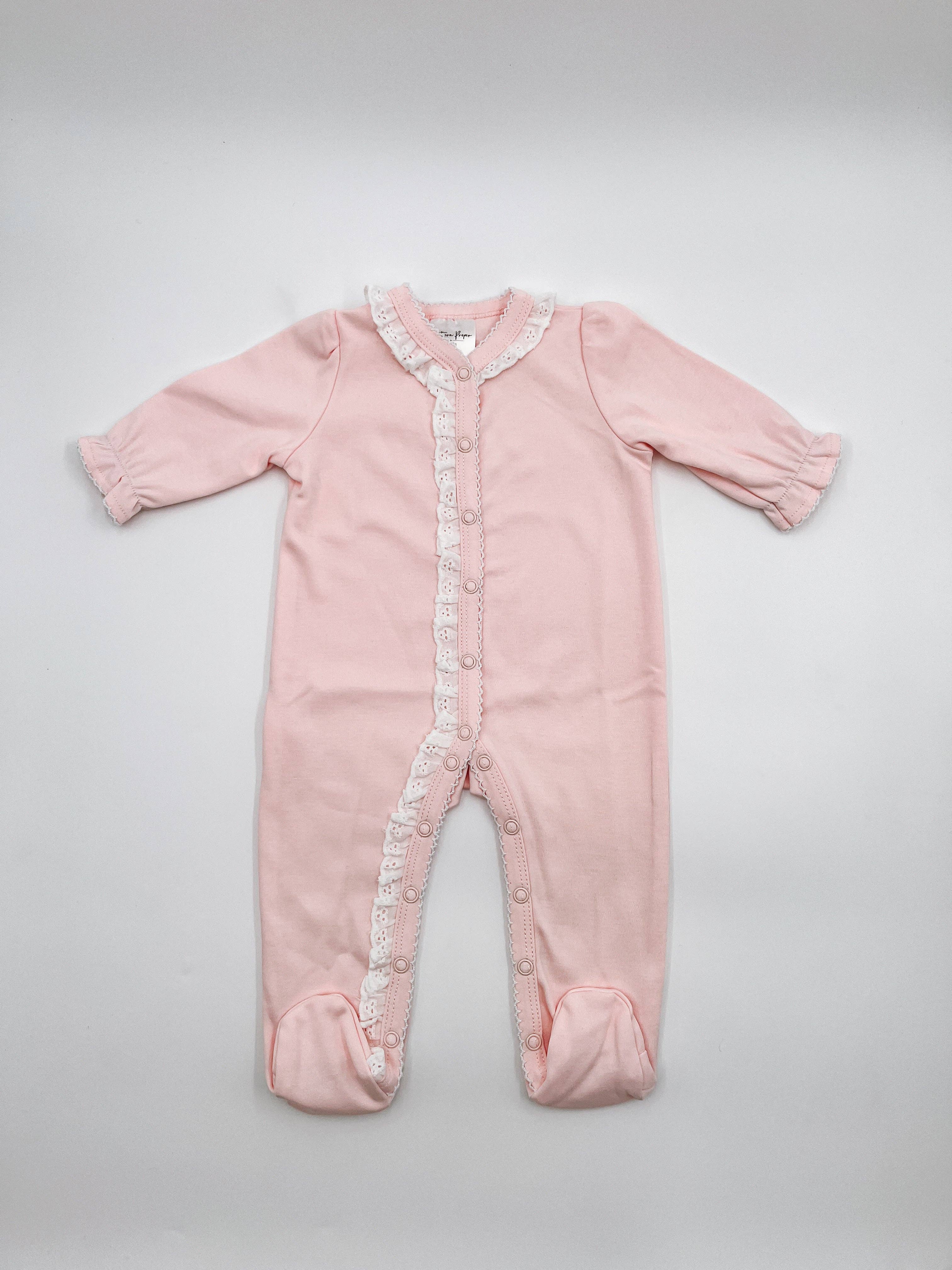 Southern Proper Blanks - Wholesale Bodysuit (Footed) - Baby - Footies - Lace trim2