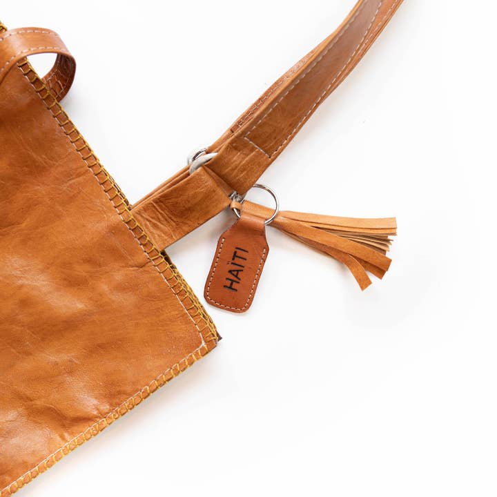 2nd Story Goods + Haiti Design Co – Engroshandel Tote bag - Dame – Geit Læder Tote