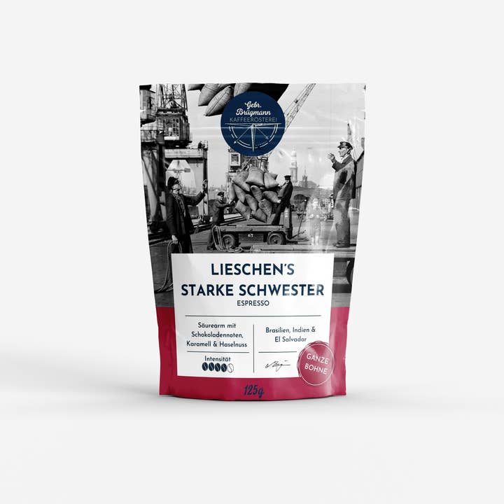 Gebr. Brügmann Kaffeerösterei – Großhandel Gemahlener Kaffee – Lieschen's starke Schwester - handgerösteter Espresso