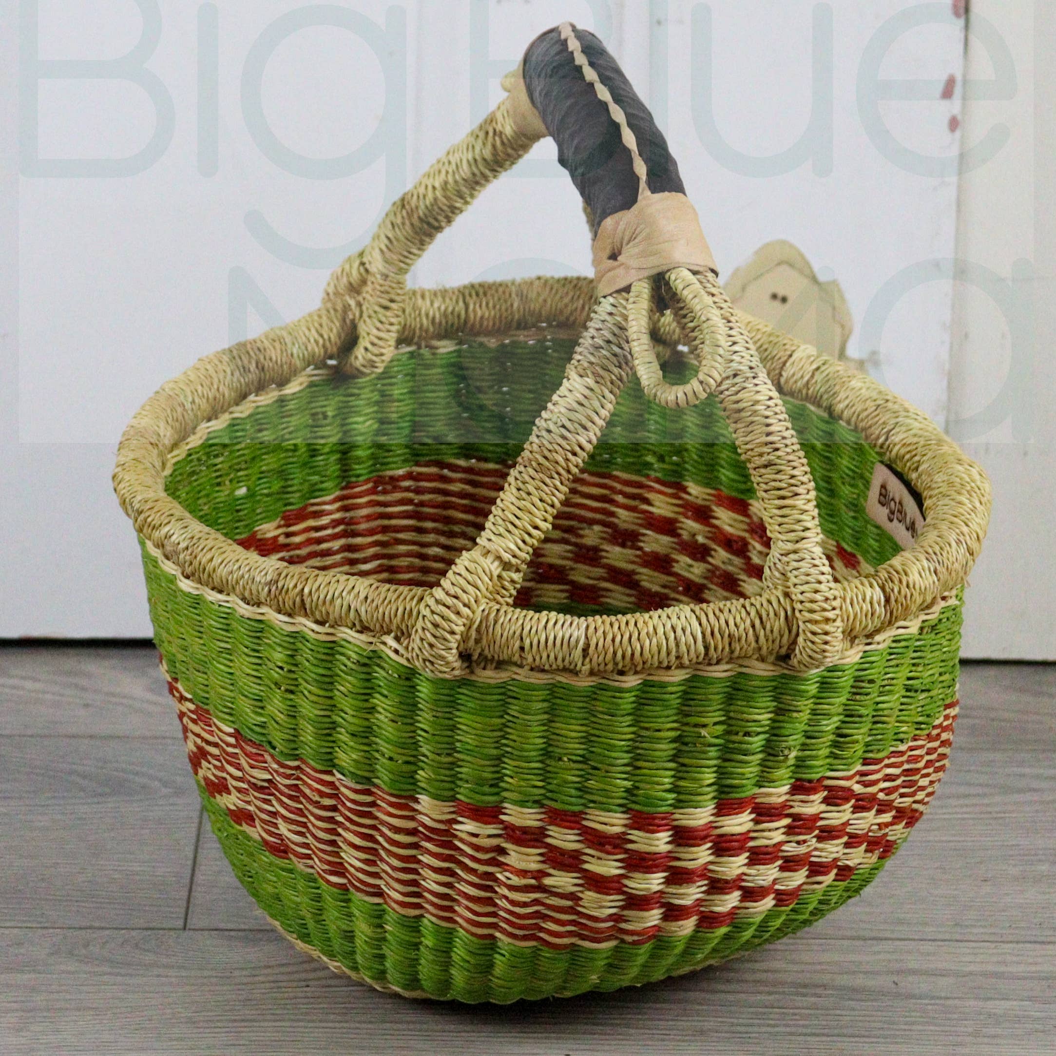 Big Blue Moma - Wholesale Basket - Round Small - Traditional Palette14
