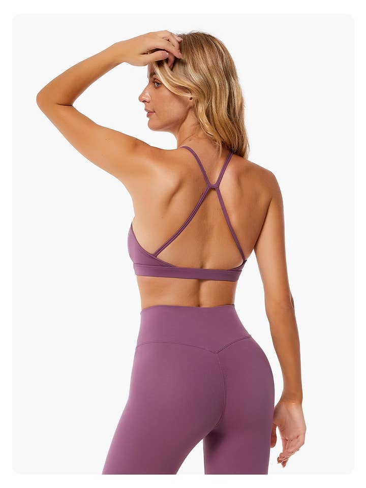 Odette Open Back Sports Bra for wholesale by Mantra Active