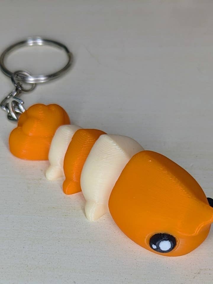 Shrimp Keychain for wholesale by Ocean Gems And More