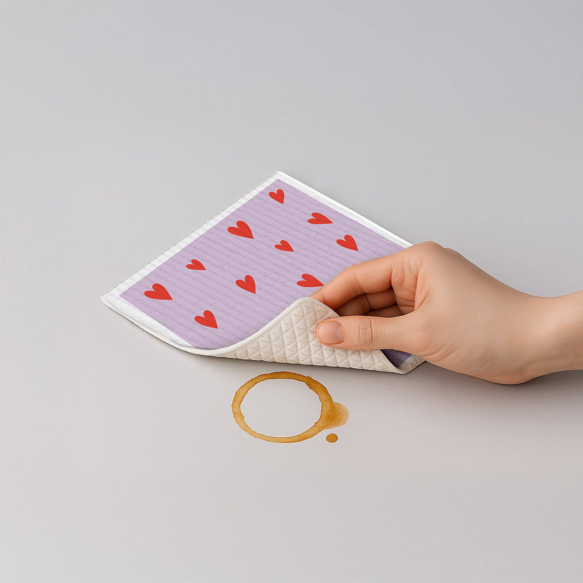 Naturbedacht - Wholesale Dishcloth - Sponge cloth - Hearts - No. 42