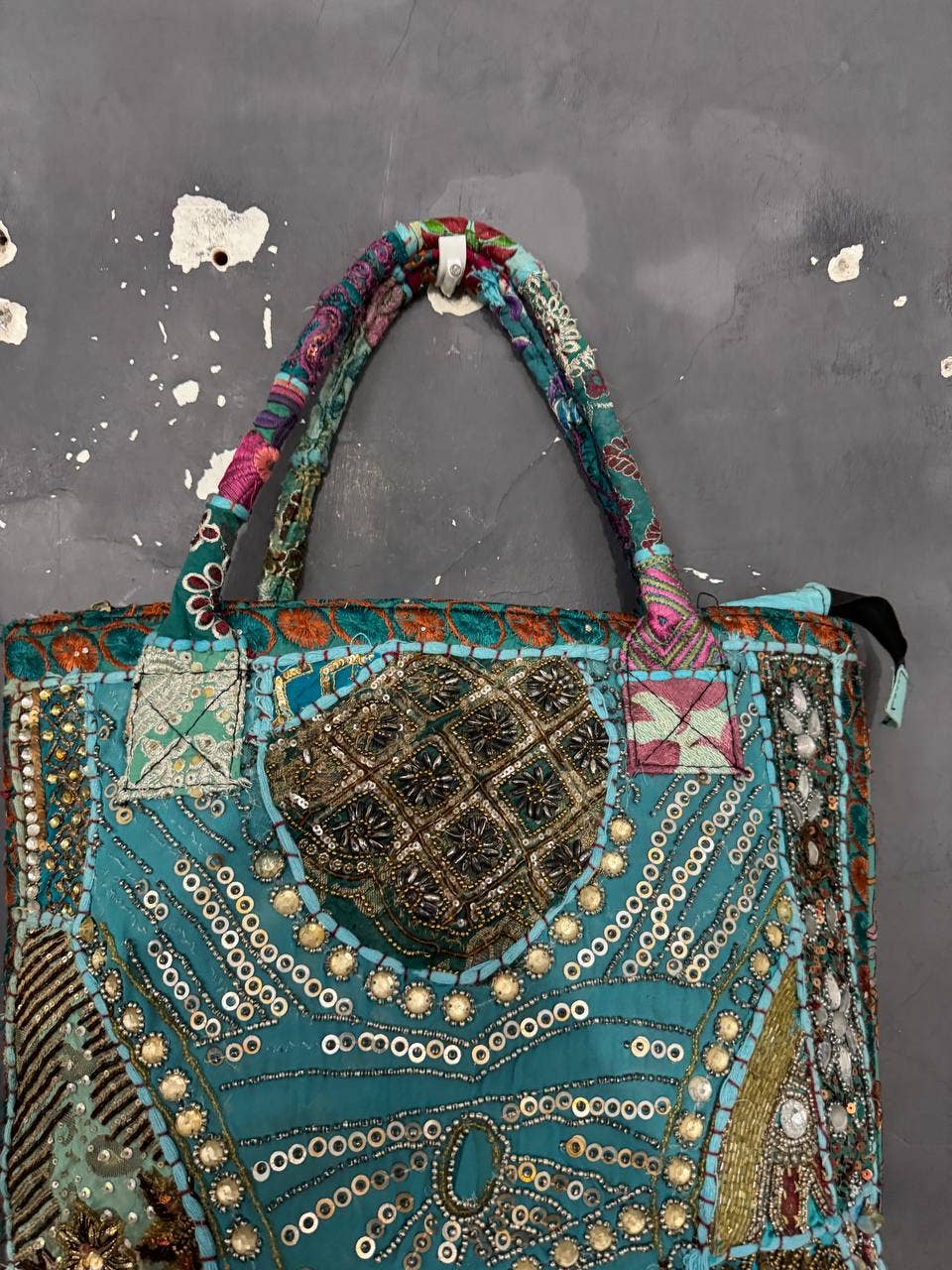 GYPSY STUDIO - Wholesale Shoulder Bag - Women's - Khambaadiya Bag Beads Work Bag Stylish Party Wear Cotton Bag3