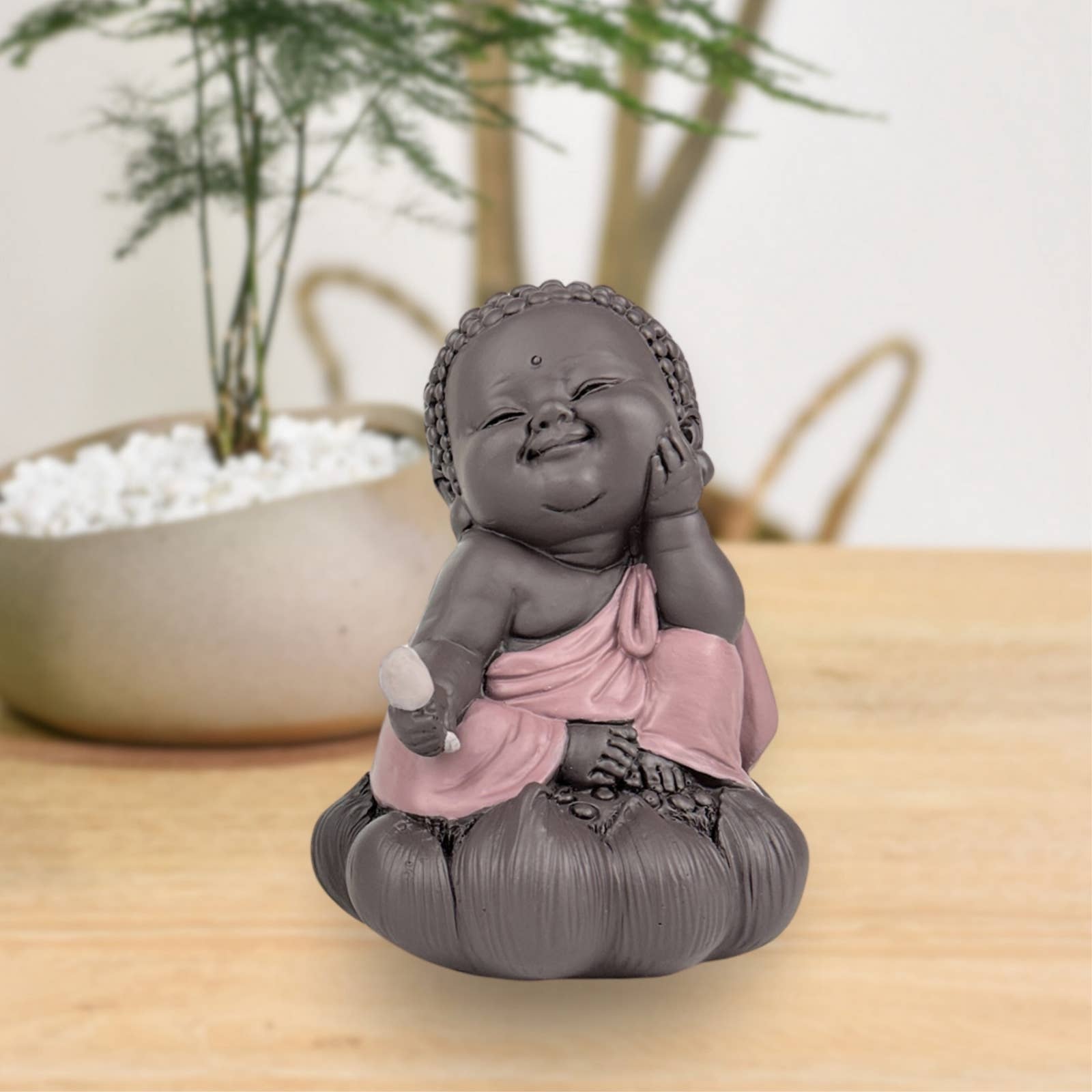 Zen'Arôme - Wholesale Decorative Figurine - Buddha Contemplation Statuette - Zen Decor and Good Luck Charm