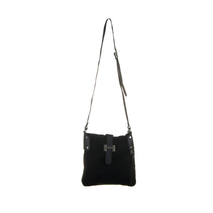 Borsa a tracolla da donna.Vera pelle scamosciata Dollaro per la vendita all'ingrosso da parte di FIRENZE ARTEGIANI