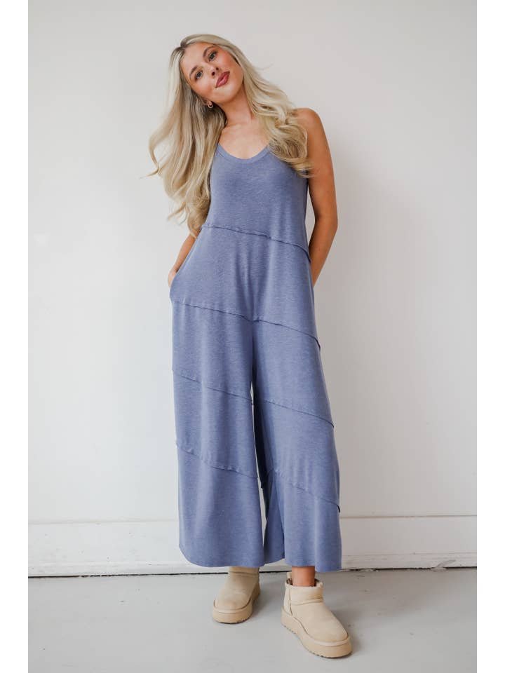 Favorite Impression Denim Wide Leg Jumpsuit for wholesale on Faire5