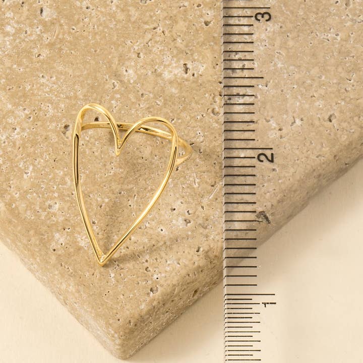 Anarchy Street – wholesale Band/Stackad Ring – Ring med utskuret hjärta2