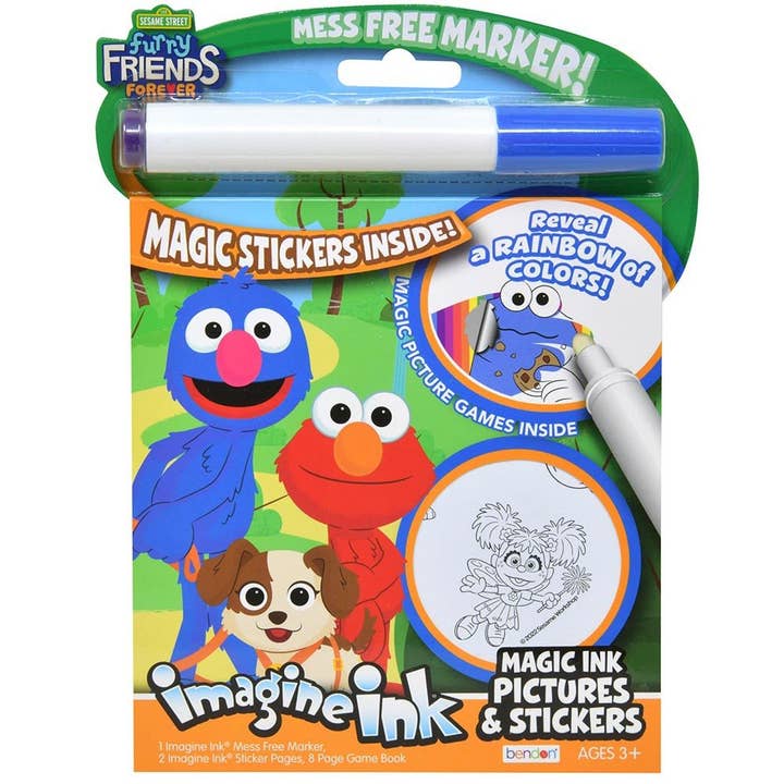 Libro de pegatinas Imagine Ink de Barrio Sésamo para venta al por mayor de Empire Discount