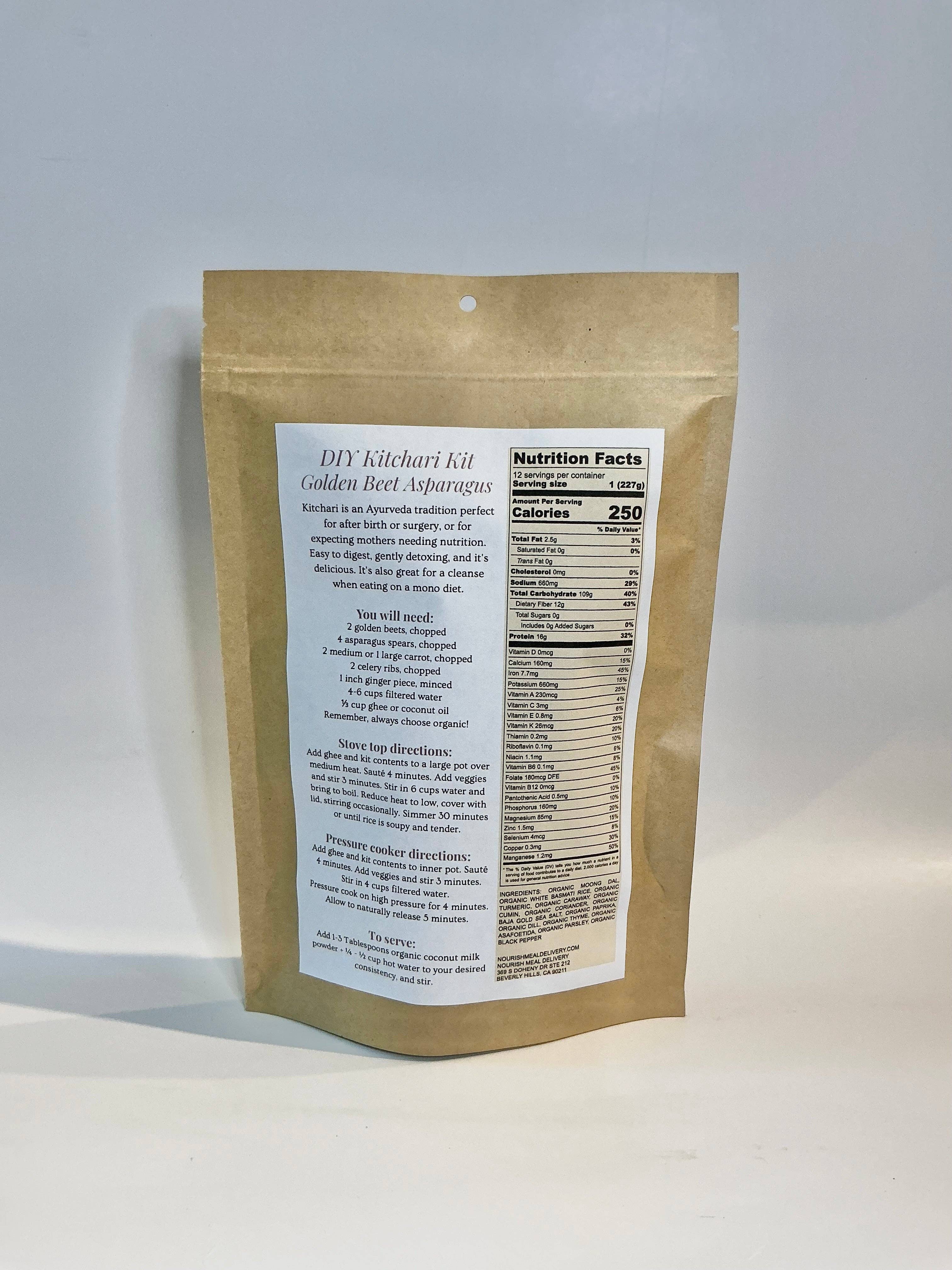 Nourish Meal Delivery - Wholesale DIY Food Kit - DIY Kitchari Kit – Golden Beet Asparagus1