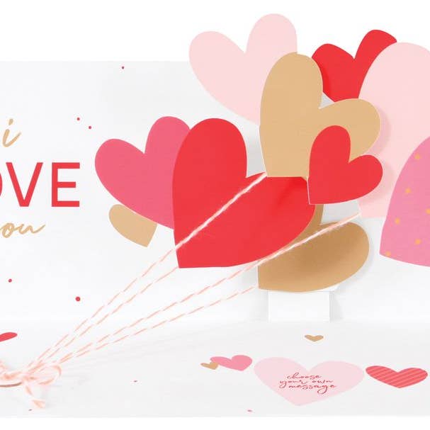 Panorámicas 3D desplegables con globos luminosos de amor para cumpleaños para venta al por mayor de Popshots Studios