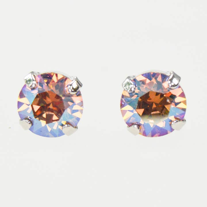 Light Topaz Shimmer Stud Earrings | Katora for wholesale by katora jewelry
