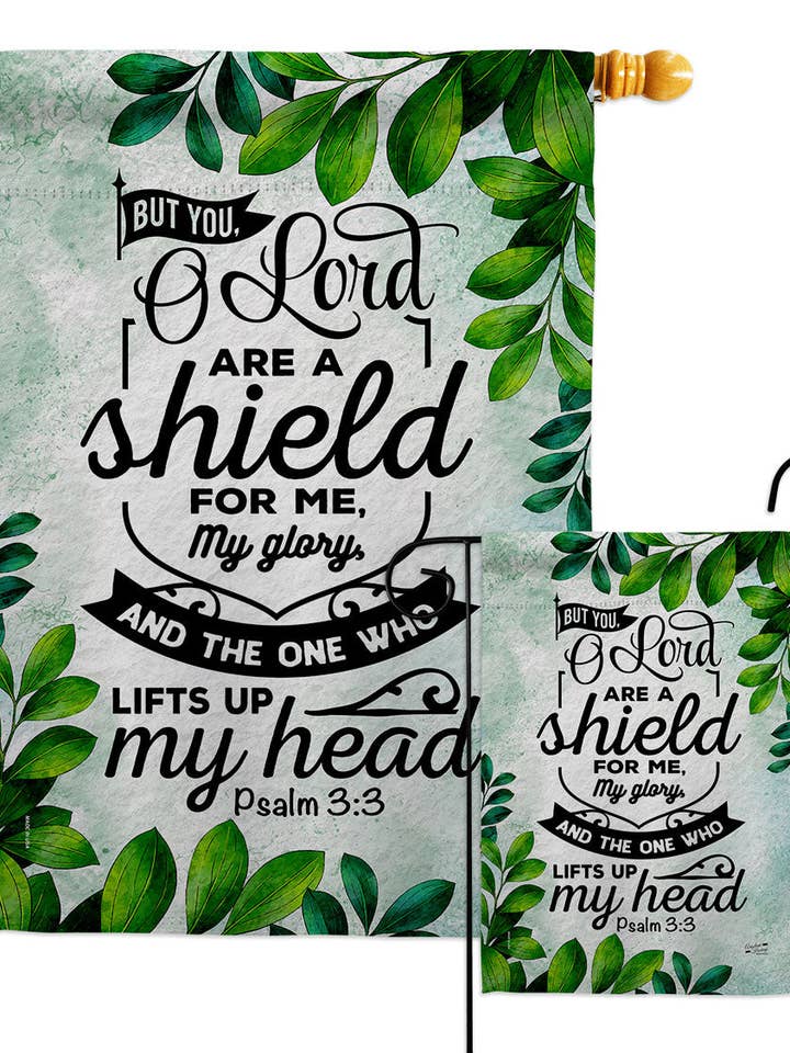 Flag O Lord Are A Shield Bible Verses for wholesale by Two Group Flag Co