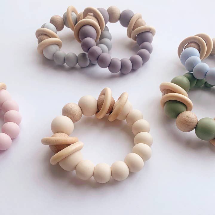 Nolah – wholesale Teether (not clip-on) – Baby – Multiway Silicone Teething Ring