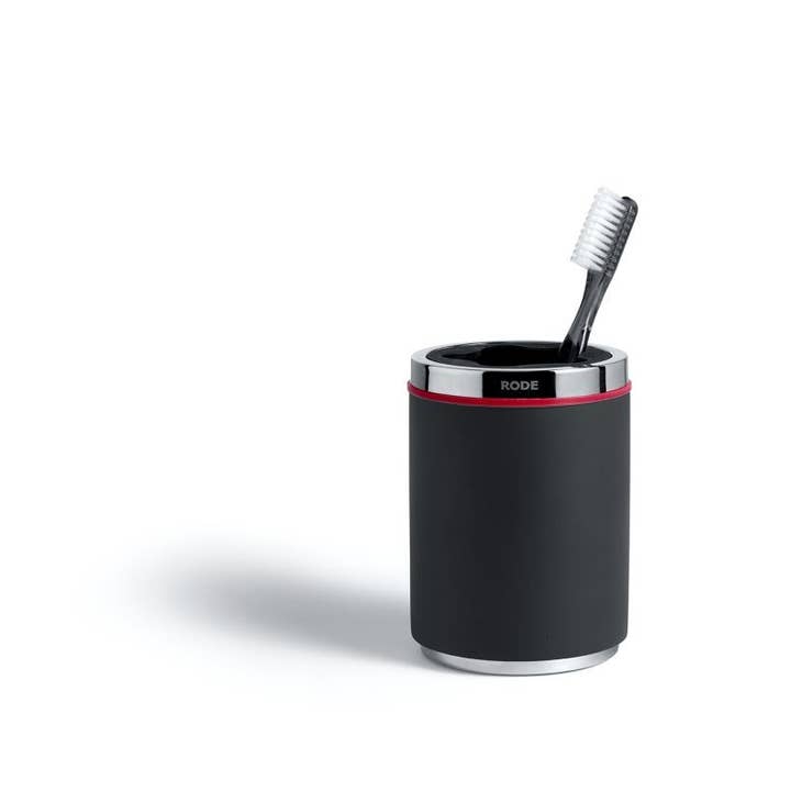 Tooth Brush Holder - Black for wholesale by Rode Bath