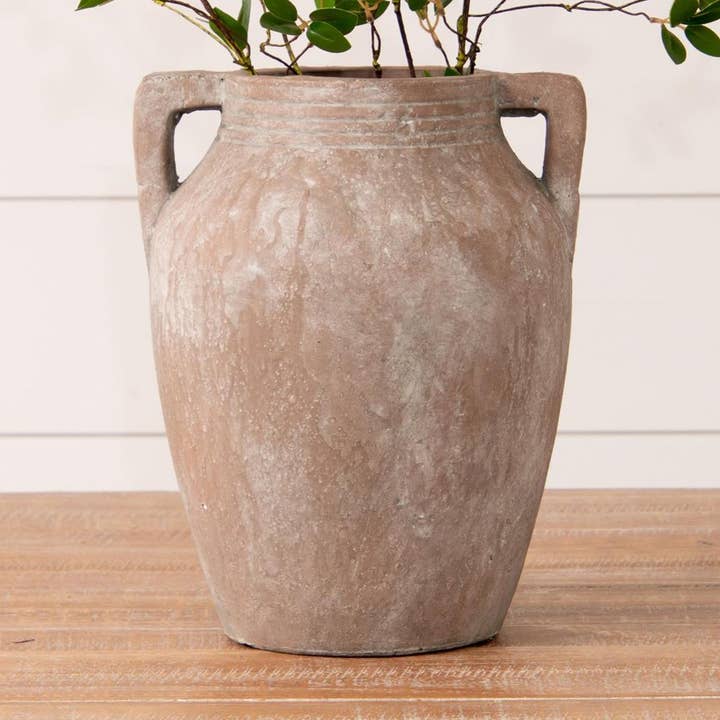 Terracotta Washed Vase (PC) for wholesale by Audrey's Home & Gift