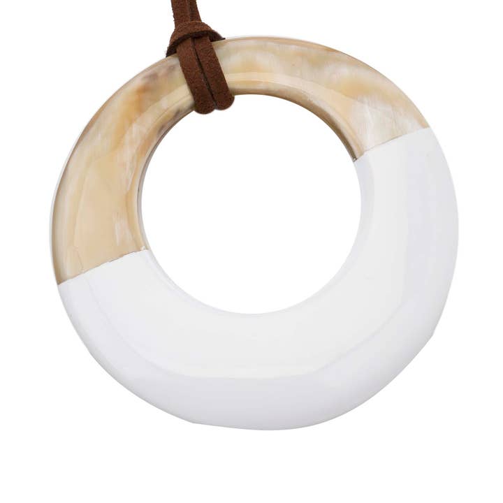 Natural Buffalo Horn Pendant for wholesale by VIVO