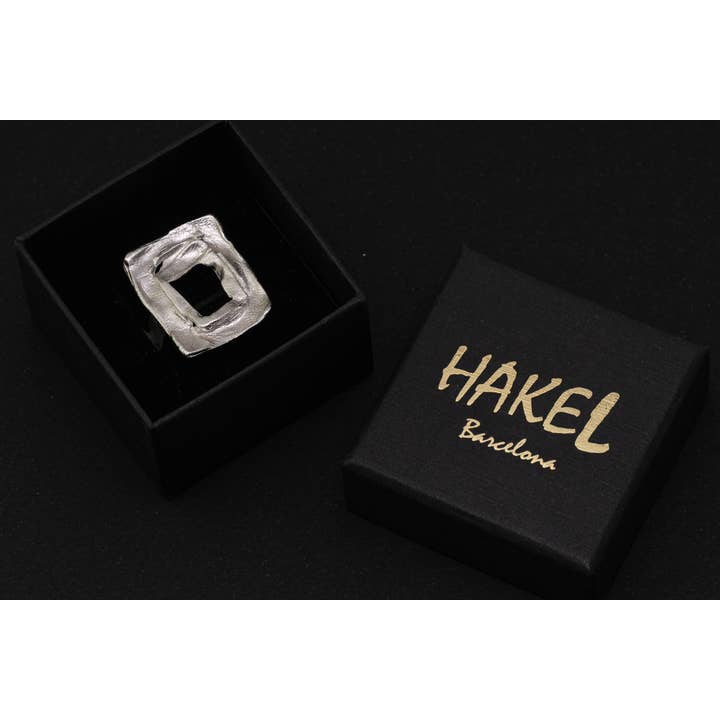 Bague unique faite à la main/Argent et or/Bague ajustable pour la vente par YuuJewels