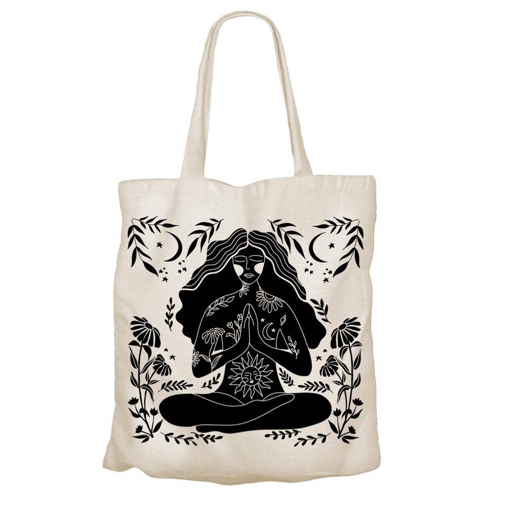 Shared Earth – Engroshandel Tote bag - Dame – Tote Bag Genanvendt Bomuld Kvinde Beder 36 x 40 cm0