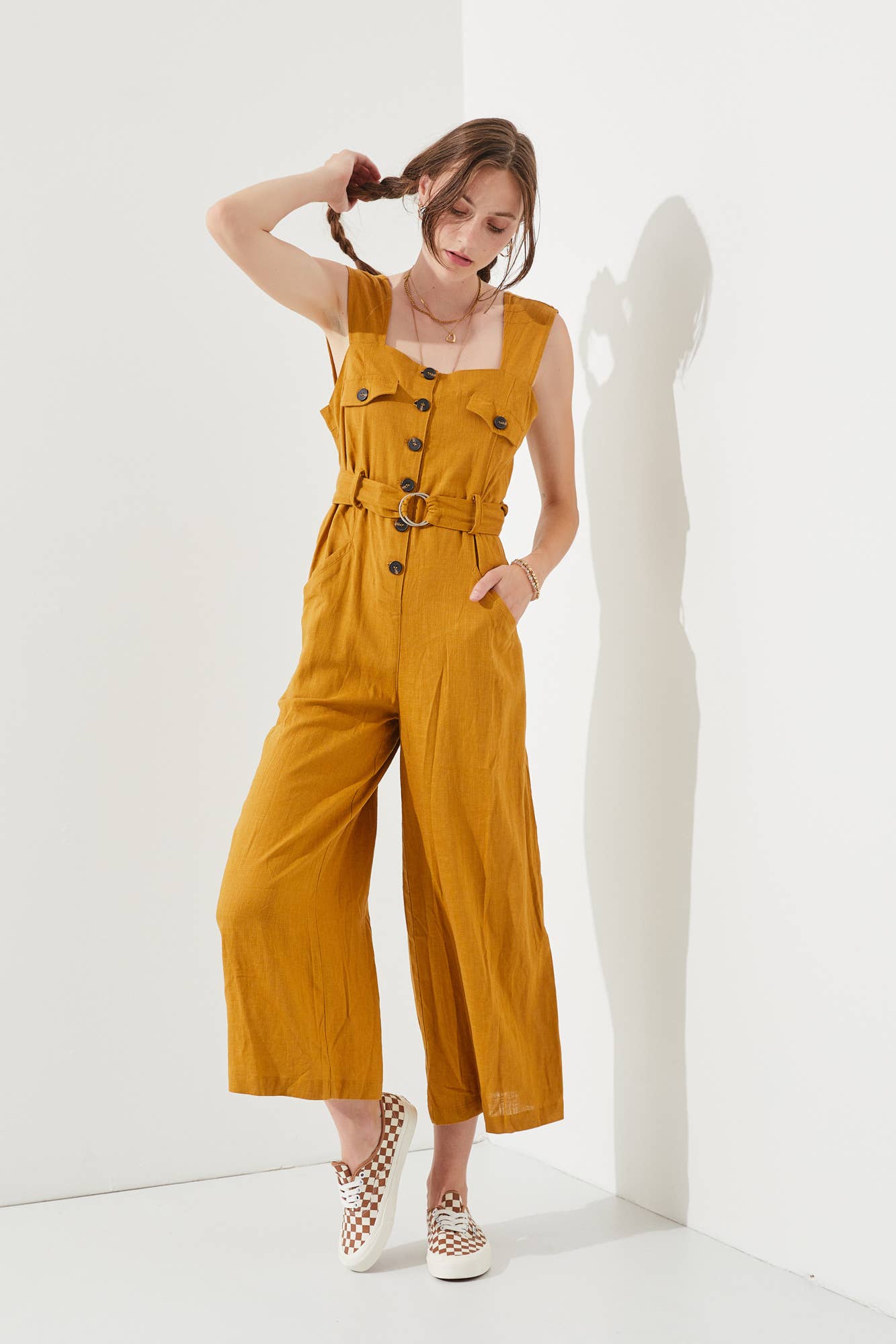 JADE BY JANE – Großhandel Jumpsuit – Damen – Ärmelloser JUMPSUIT MIT RECHTECKIGEM AUSSCHNITT UND KNÖCHELVERSCHLUSS JJS50402