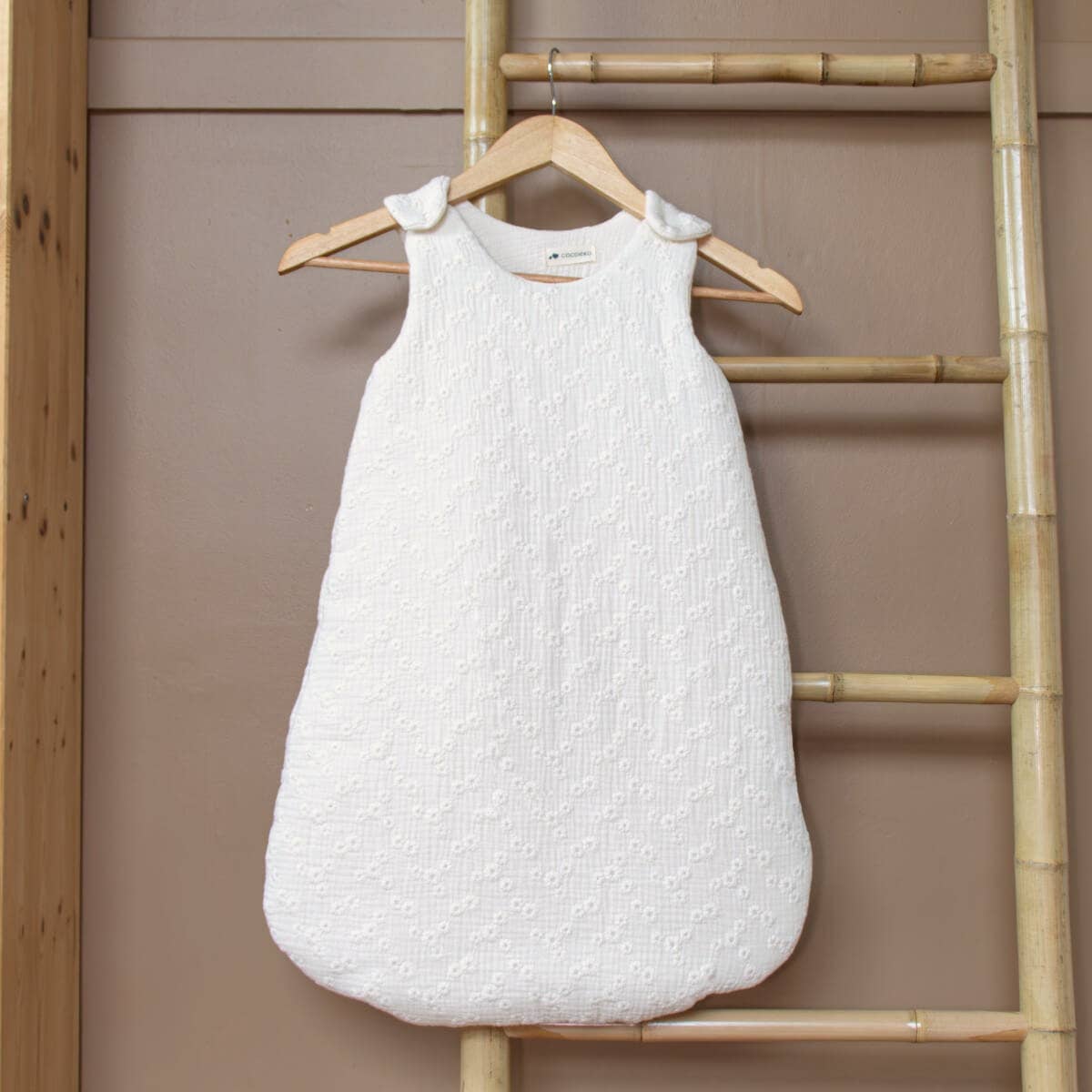 Cocoeko - Wholesale Sleepsack - Baby - Cotton gauze sleeping bag EMBROIDERIES ECRU TOG 21