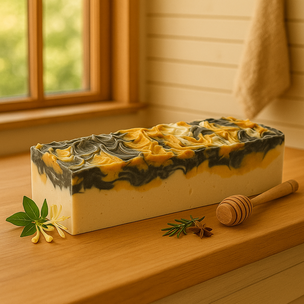 DeShawn Marie Soap Boutique - Wholesale Bar Soap - Evening Honeysuckle 3.5 LB Soap Loaf4