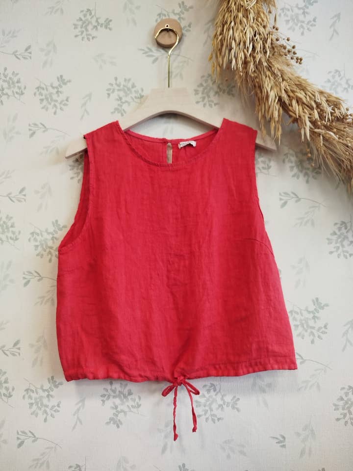 Linos y Textiles - Wholesale T-shirt – women's - REF:74019 100% Linen T-shirt5